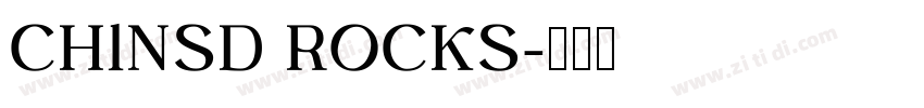 CHlNSD ROCKS字体转换